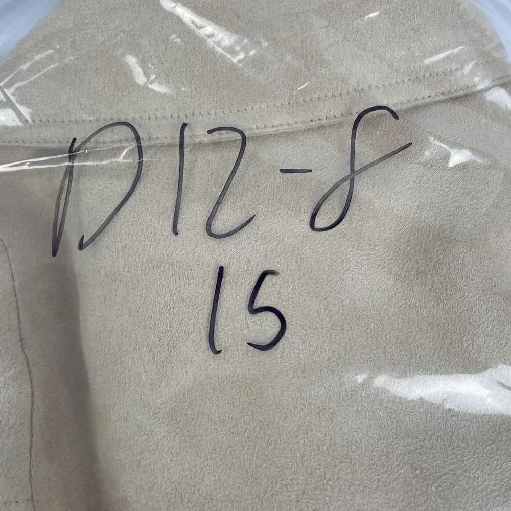 Coldwater Creek Shirt Jacket Shacket Women's Size 18W Beige‎ Snap Up Polyester